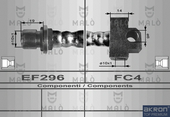 Flexible de frein AKRON-MALÒ 8698