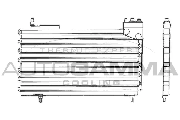Condenseur, climatisation AUTOGAMMA 101837