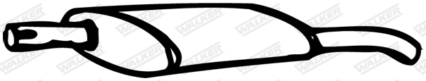 Silencieux arrière WALKER 70324