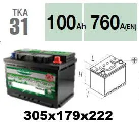 Batterie de démarrage Technika TKA31
