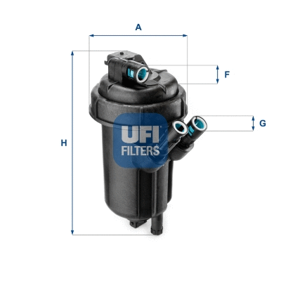 Filtre à carburant UFI 55.114.01