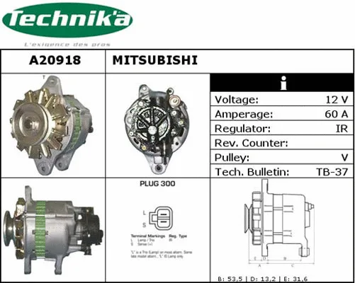Alternateur Technika A20918