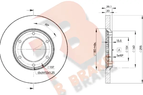 Disque de frein R BRAKE 78RBD27000