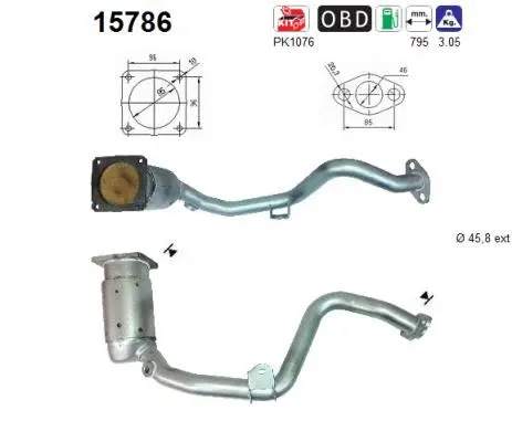Catalyseur AS 15786