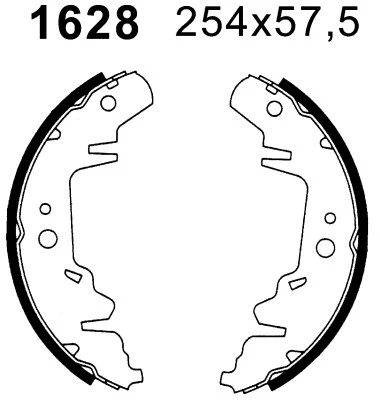 Jeu de mâchoires de frein BSF 01628