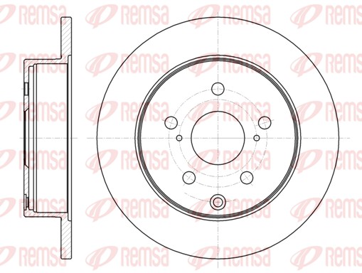 Disque de frein REMSA 61188.00