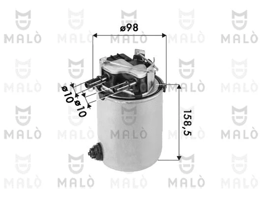 Filtre à carburant AKRON-MALÒ 1520255