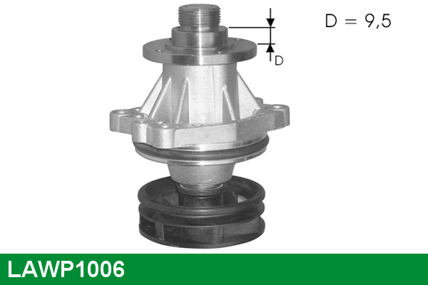 Pompe à eau, refroidissement du moteur LUCAS LAWP1006