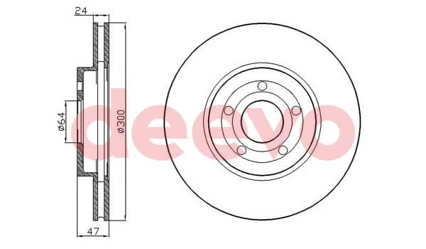 Disque de frein DEEVO BD13440