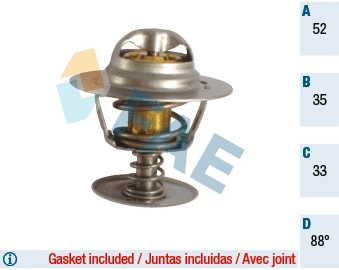 Thermostat, liquide de refroidissement FAE 5305188