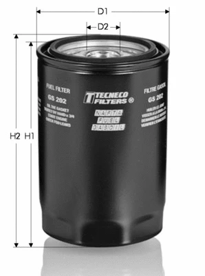 Filtre à carburant TECNECO FILTERS GS202