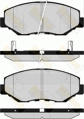 Kit de plaquettes de frein, frein à disque Brake ENGINEERING PA1518