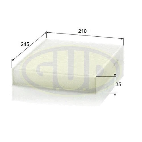 Filtre, air de l'habitacle G.U.D. GCF2559