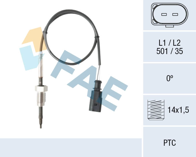 Capteur, température des gaz FAE 68095
