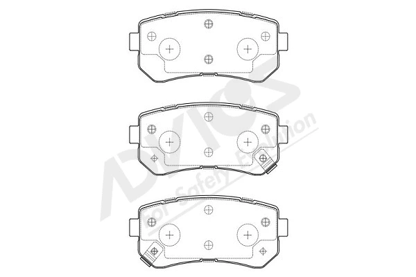 Kit de plaquettes de frein, frein à disque ADVICS-SEA R2N027Y