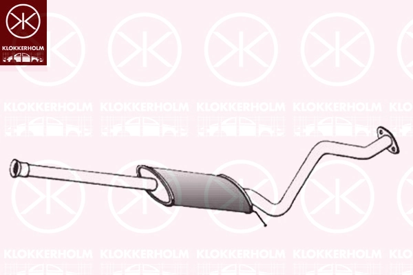 Silencieux central KLOKKERHOLM 31278655