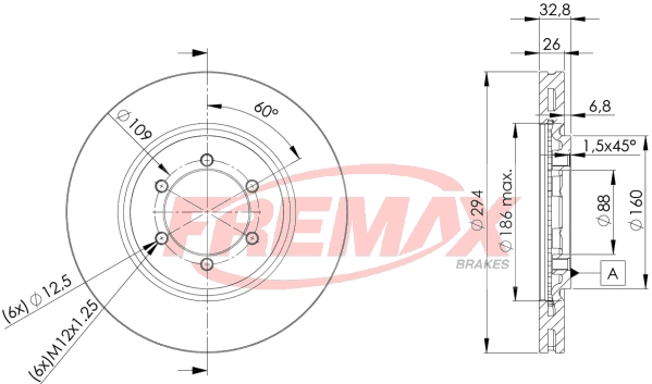Disque de frein FREMAX BD-8678