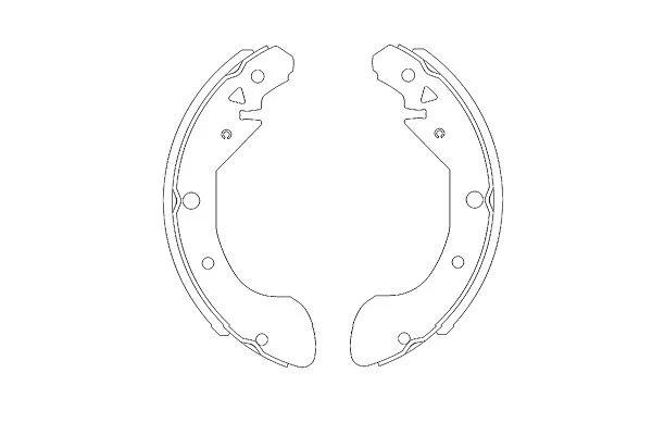 Jeu de mâchoires de frein KAVO PARTS KBS-1402