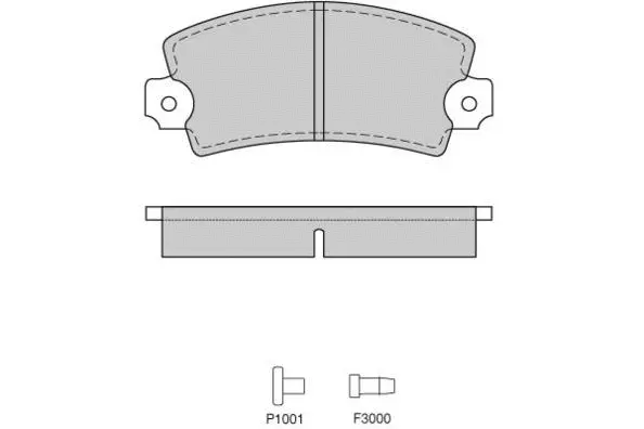 Kit de plaquettes de frein, frein à disque E.T.F. 12-0220