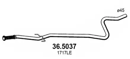 Tuyau d'échappement ASSO 36.5037