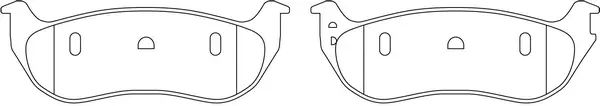 Kit de plaquettes de frein, frein à disque SB BP53607