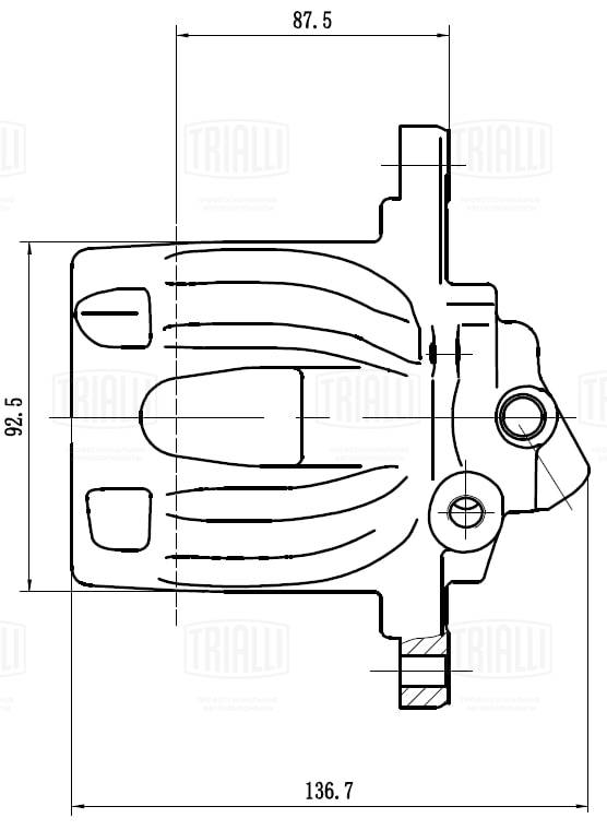 Étrier de frein TRIALLI CF 032007