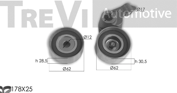 Kit de courroie crantée TREVI AUTOMOTIVE KD1394