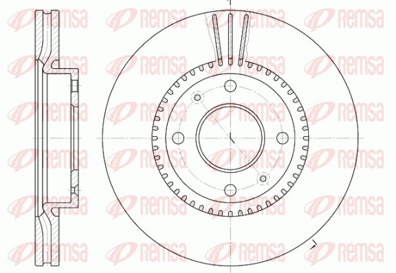 Disque de frein REMSA 6668.10