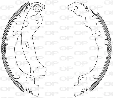 Jeu de mâchoires de frein OPEN PARTS BSA2083.00