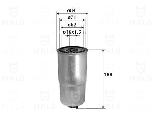 Filtre à carburant AKRON-MALÒ 1520034
