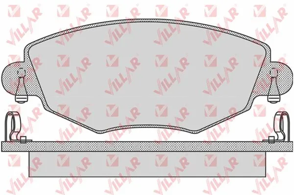 Kit de plaquettes de frein, frein à disque VILLAR 626.0865
