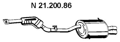 Silencieux arrière VEGAZ GmbH BS-442EBER
