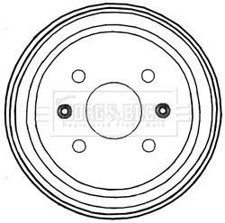 Tambour de frein BORG & BECK BBR7228
