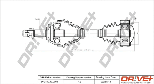Arbre de transmission Dr!ve+ DP2110.10.0008