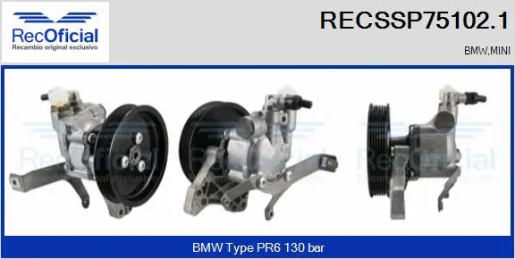 Pompe hydraulique, direction RECOFICIAL RECSSP75102.1