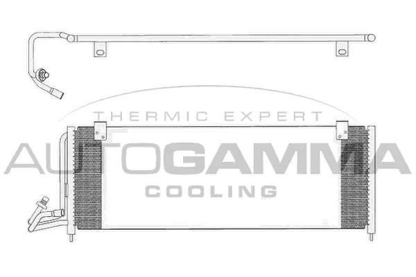Condenseur, climatisation AUTOGAMMA 104990