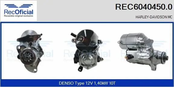 Démarreur RECOFICIAL REC6040450.0