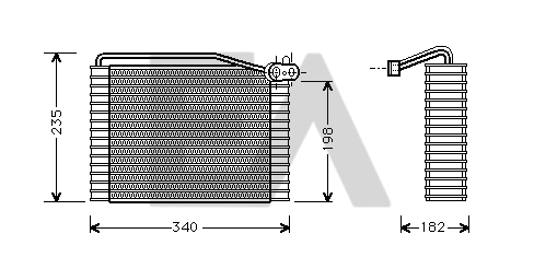 Évaporateur climatisation EACLIMA 43B02006