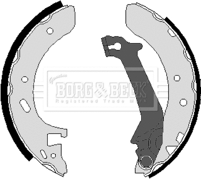 Jeu de mâchoires de frein BORG & BECK BBS6216