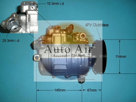 Compresseur, climatisation AUTO AIR GLOUCESTER 14-9697P