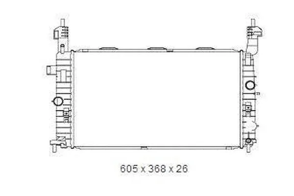 Radiateur, refroidissement du moteur ORDONEZ 2065050