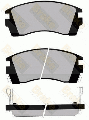 Kit de plaquettes de frein, frein à disque Brake ENGINEERING PA1008