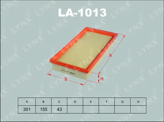 Filtre à air LYNXAUTO LA-1013
