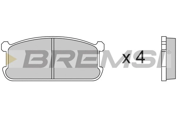 Kit de plaquettes de frein, frein à disque BREMSI BP2192
