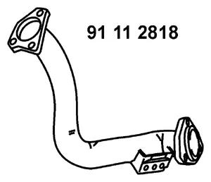 Tuyau d'échappement EBERSPÄCHER 91 11 2818