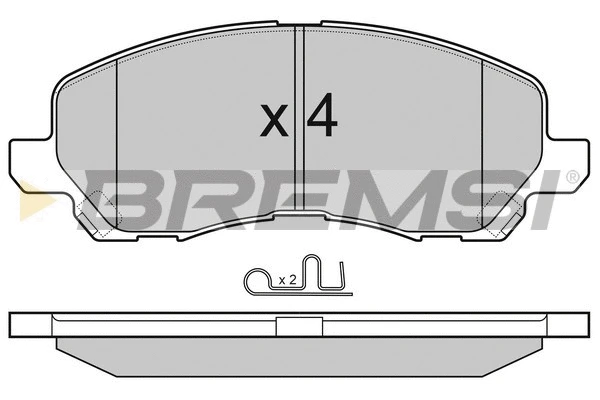 Kit de plaquettes de frein, frein à disque BREMSI BP3080