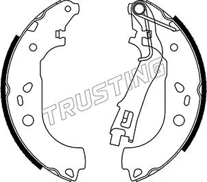 Jeu de mâchoires de frein TRUSTING 034.122