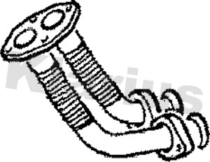 Tuyau d'échappement KLARIUS 110115