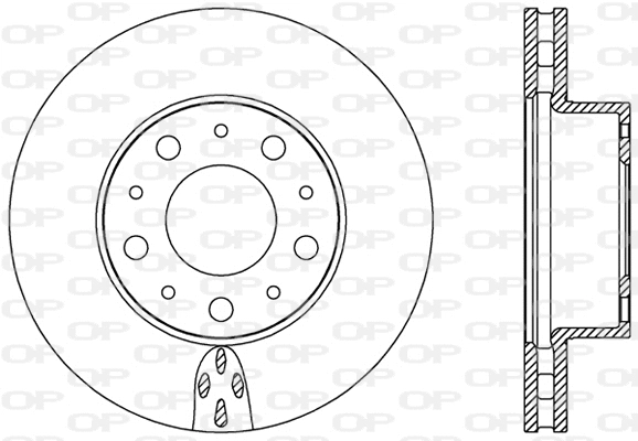 Disque de frein OPEN PARTS BDA2438.20