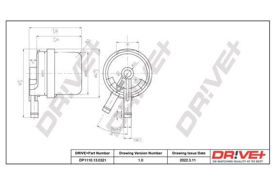 Filtre à carburant Dr!ve+ DP1110.13.0321